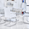 Milan White Extending Dining Table