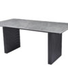 Engelberg 180cm Grey & Black Dining Table