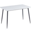 Oxford Ceramic White Dining Table 1.2m & 4 Chairs