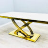 Elina CreamGold Marble Coffee Table