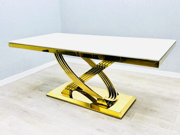 Elina CreamGold Marble Coffee Table