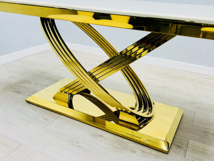 Elina CreamGold Marble Coffee Table