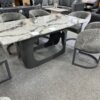 Lina Grey Marble Dining Table
