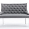 Majestic PU Grey High Back Bench