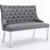 Majestic PU Grey High Back Bench