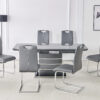 Milan Grey Extending Dining Table + 6 Milan Chairs