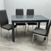 Morano Grey Glass Table with California Chairs