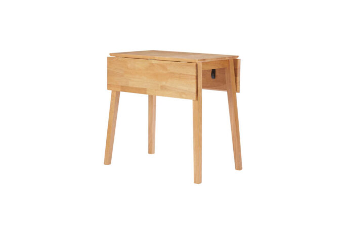 DROP LEAF DINING SET OAK COLOUR FINISH