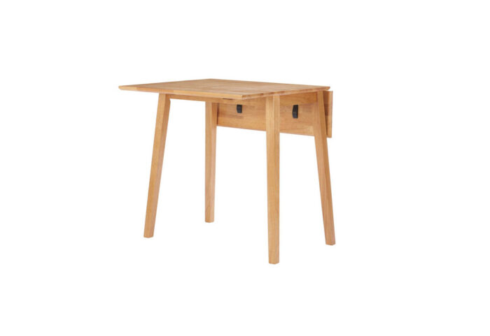 DROP LEAF DINING SET OAK COLOUR FINISH