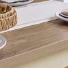 HIGHGATE DINING TABLE AND BENCH SET CREAM & OAK EFFECT