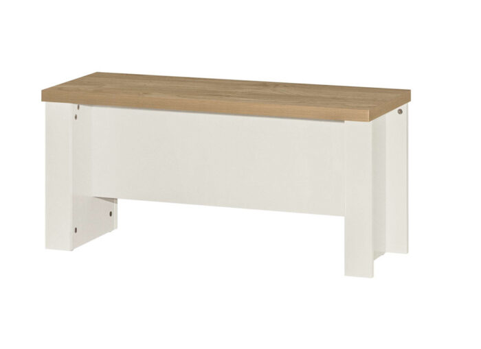 HIGHGATE DINING TABLE AND BENCH SET CREAM & OAK EFFECT