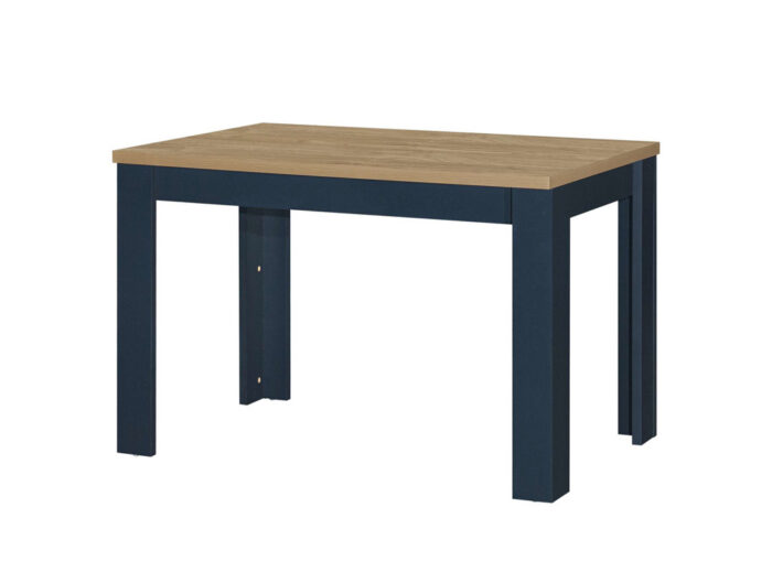 HIGHGATE DINING TABLE AND BENCH SET NAVY BLUE & OAK EFFECT