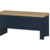 HIGHGATE DINING TABLE AND BENCH SET NAVY BLUE & OAK EFFECT